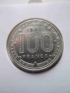 Экваториальные Африканские Штаты 100 франков 1967