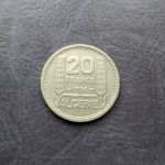 Монета Французский Алжир 20 франков 1956