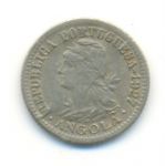 Монета Португальская Ангола 1 макута 1927