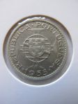 Монета Португальская Ангола 10 эскудо 1955 СЕРЕБРО