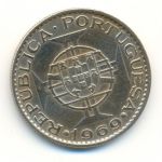 Монета Португальская Ангола 10 эскудо 1969