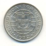 Монета Португальская Ангола 20 эскудо 1972