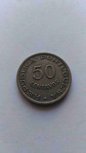 Португальская Ангола 50 сентаво 1950