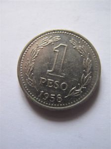 Аргентина 1 песо 1958