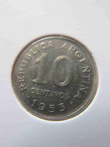 Аргентина 10 сентаво 1953
