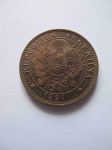 Монета Аргентина 2 сентаво 1891