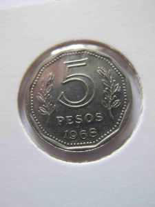 Аргентина 5 песо 1968