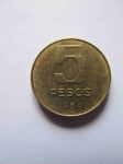 Монета Аргентина 5 песо 1984