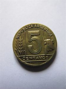 Аргентина 5 сентаво 1948