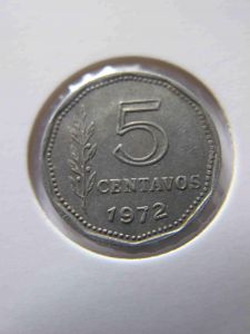 Аргентина 5 сентаво 1972