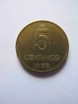 Монета Аргентина 5 сентаво 1988