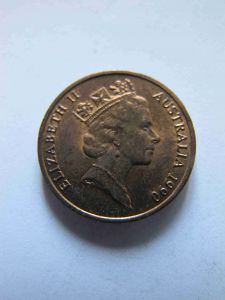 Австралия 1 цент 1990
