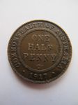 Монета Австралия 1/2 пенни 1917