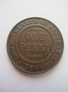 Австралия 1 пенни 1934