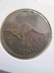 Монета Австралия 1 пенни 1953