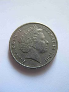 Австралия 10 центов 2001