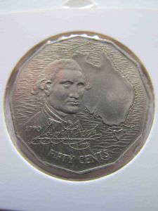 Австралия 50 центов 1970 - Джеймс Кук