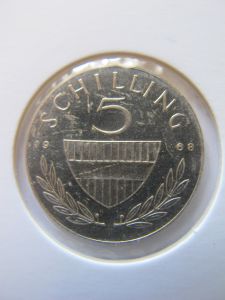 Австрия 5 шиллингов 1968 серебро