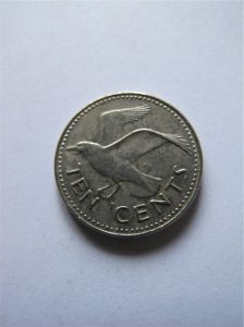 Барбадос 10 центов 1987