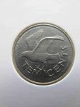 Монета Барбадос 10 центов 1995