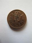 Монета Барбадос 1 цент 1991