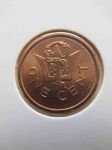 Монета Барбадос 1 цент 2010