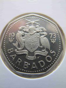 Барбадос 1 доллар 1973 proof