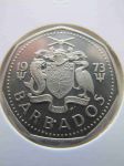 Монета Барбадос 1 доллар 1973 Proof