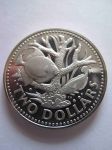 Монета Барбадос 2 доллара 1973 Proof