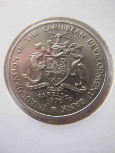 Барбадос 4 доллара 1970 ФАО