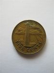 Монета Барбадос 5 центов 1973