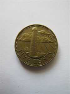 Барбадос 5 центов 2000