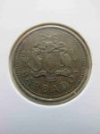 Монета Барбадос 5 центов 2001