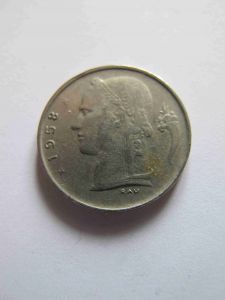 Бельгия 1 франк 1958 BELGIQVE
