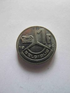 Бельгия 1 франк 1990 BELGIQVE