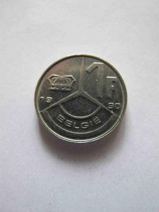 Бельгия 1 франк 1990 BELGIE