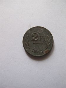 Бельгия 2 франка 1944