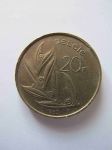 Монета Бельгия 20 франков 1980 BELGIE