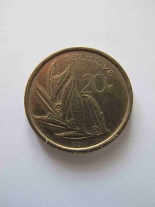 Бельгия 20 франков 1981 BELGIQVE