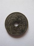 Монета Бельгия 25 сентим 1922 BELGIE