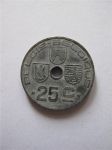 Монета Бельгия 25 сентим 1944