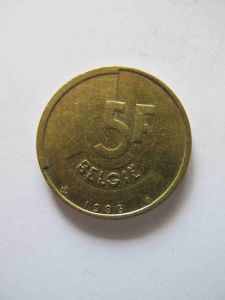 Бельгия 5 франков 1986 BELGIE
