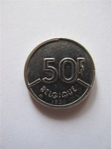 Бельгия 50 франков 1990