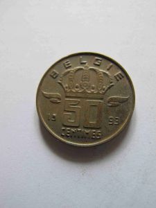 Бельгия 50 сентим 1993 BELGIE