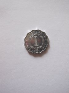 Монета Белиз 1 цент 1996
