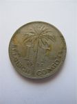 Монета Бельгийское Конго 1 франк 1924 km#21