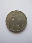 Монета Бельгийское Конго 1 франк 1927 km#20