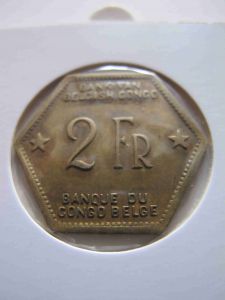 Бельгийское Конго 2 франка 1943