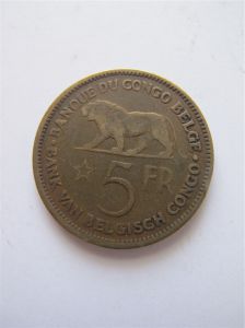 Бельгийское Конго 5 франков 1937