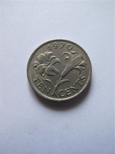 Бермудские острова 10 центов 1970